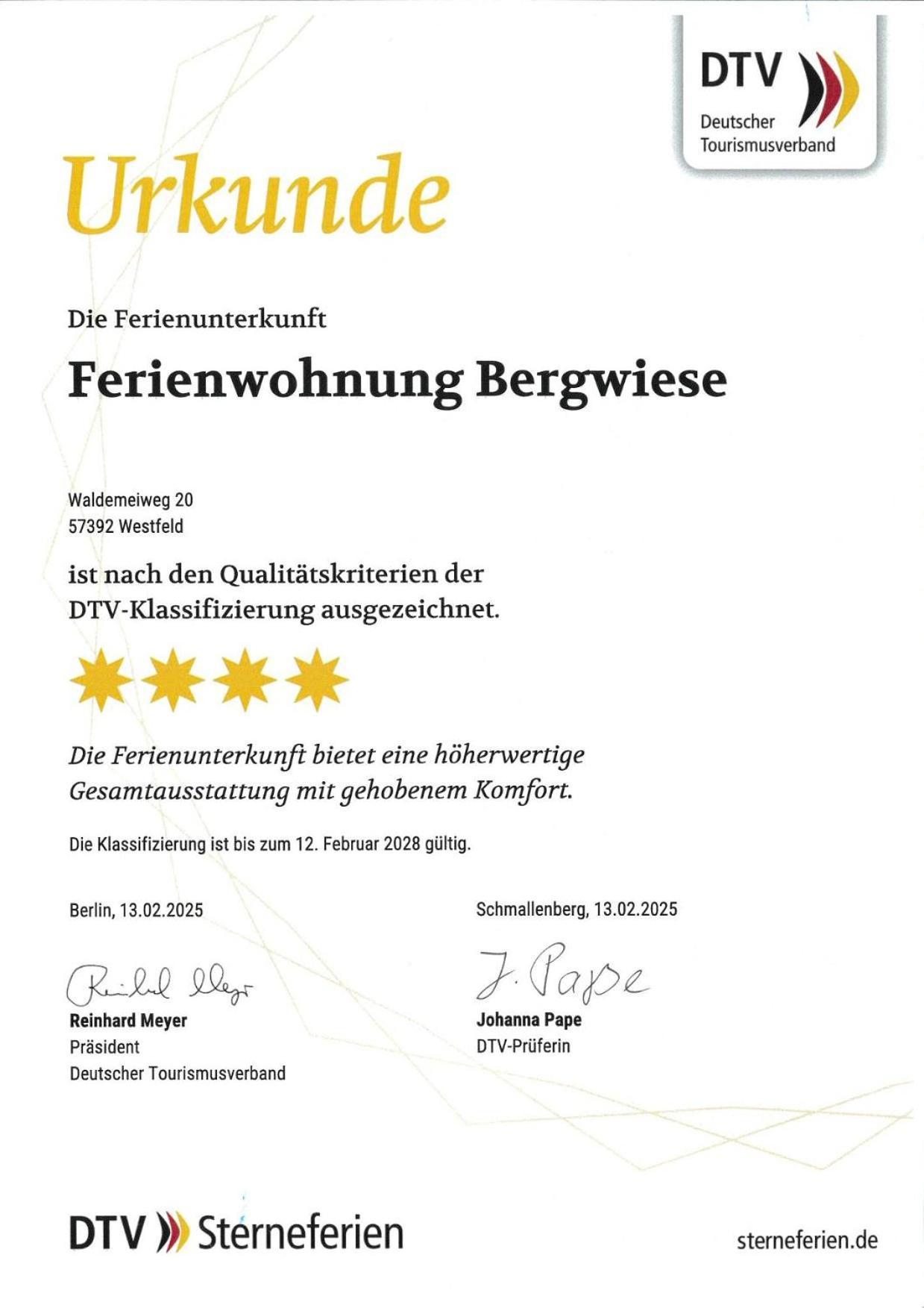 Ferienwohnung Bergwiese Schmallenberg Exteriör bild